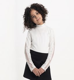 CWJG 63196-43/ Водолазка для девочки/ Голубой/