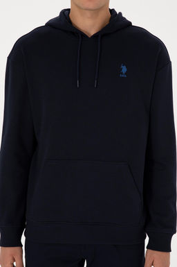 Erkek Comfort Fit Kap__onlu Lacivert Basic Sweatshirt - U.s. polo assn фото 6