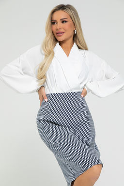 Юбка Лаура (сине-белая) Ю12871-8М - Lt collection фото 6