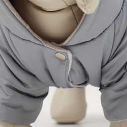 Комбинезон зимний для животных, флис, 2XL (ДС 34-36, ОШ 34-36, ОГ 44-48 см), серый - Simaland фото 4