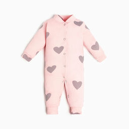 Комбинезон Крошка Я Сердца, рост 80-86 см, цвет розовый