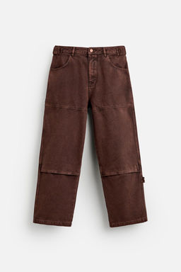 CARPENTER DENIM TROUSERS - Zara фото 6