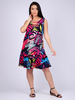 Сарафан "Комикс" малина, трикотаж