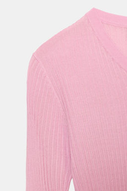 RIBBED KNIT JUMPER - Zara фото 18