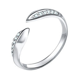 Кольцо из серебра куб.циркон., Л-10492