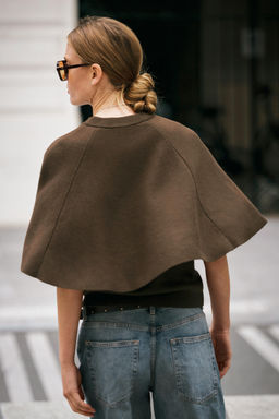 KNIT CAPE SLEEVE SWEATER - Zara фото 4