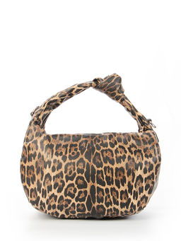 LACCOMA сумка Офелия-HL040-леопард темно коричневый эко кожа хлопок