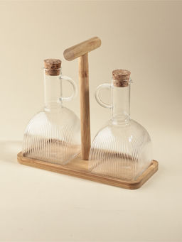 Набор бутылей для масла на подставке "Удобство" 350 мл