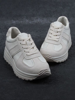 03-A1020-2 LT. BEIGE Кроссовки женские (натуральная кожа, натуральная замша)