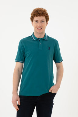 Футболка мужская U.S. Polo Assn темно-зеленая  фото 3