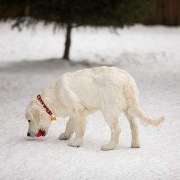 Ошейник кожаный однослойный безразмерный, 45 х 2 см, ОШ 18-39 см, красный - Пижон фото 8