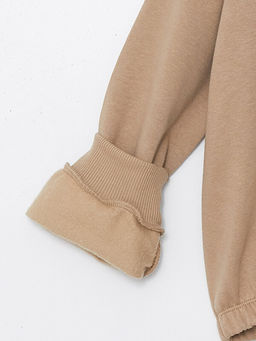 Kap??onlu Bask?l? Uzun Kollu K?z ?ocuk Sweatshirt - Waikiki фото 3