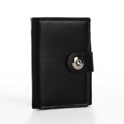 Портмоне мужское на магните, отдел для купюр, для карт, для монет, чёрное
