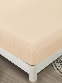Простыня Страйп на резинке Мерцана MERCS003 (Кремовый) 140x200