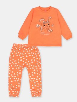 CRB wear/CSNG 90158-28-347 Комплект для девочки (джемпер, брюки),коралловый/Ex.Cherubino