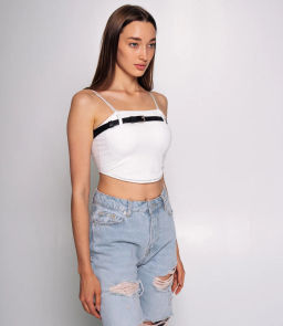 Топ #КТ8866 (1), белый