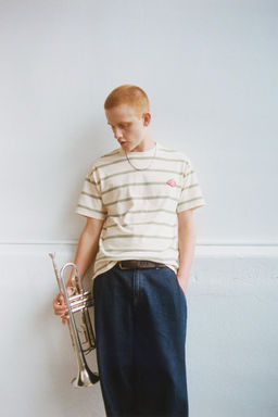 STRIPED PATCH T-SHIRT - Zara фото 7