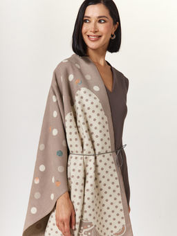 в составе ШЕРСТЬ и КАШЕМИР Большой, мягкий, теплый двусторонний палантин - Tantino фото 9