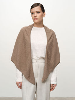 Косынка из кашемира 09085 капучино