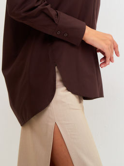 Блузка женская дл. рук. KATHARINA KROSS KK-B-007T-шоколад фото 6