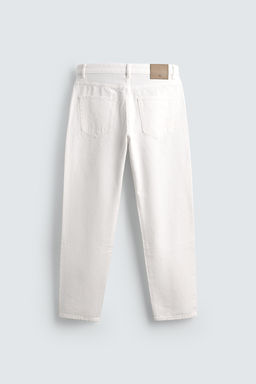 JEANS SLIM TAPERED FIT / Blanco - Zara фото 9