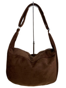 Женская сумка из искусственной замши, цвет шоколад - Greta фото 2