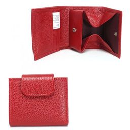 Портмоне женское Croco-ПР-906 натуральная кожа 1 отд, 4 карм, красный флотер (113) 231849