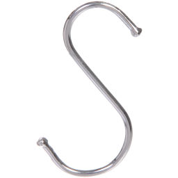 Цена за 6 шт. Крючки металлические хромированные в наборе 5шт S - формы "ИДЕЯДОМА", 7,3см ( Селфи)