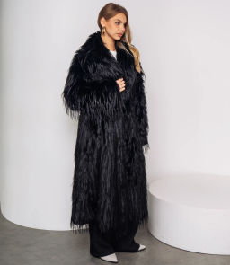 Шуба #КТ1019 (6), чёрный - Dommod фото 2