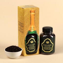 Подарочный чай Королеве, со вкусом малины, 50 г.