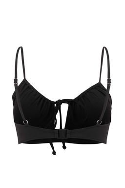 Siyah Bralette Tunelli Kapl? Bikini Ustu TBESS26BU00018