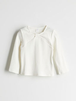 Bisiklet Yaka Basic K?z ?ocuk Ti??rt