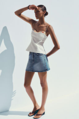TRF DENIM MINI SKIRT - Zara фото 3