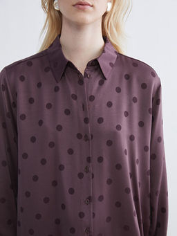 Puantiyeli Oversize Kad?n G?mlek