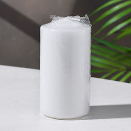 Свеча - цилиндр «Классическая», белая, 5×10 см