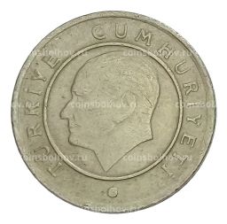 Монета 25 куруш 2009 года Турция