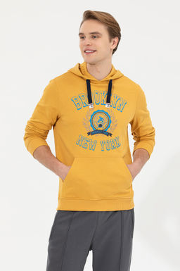Мужская толстовка с капюшоном цвета шафрана - U.s. polo assn фото 13