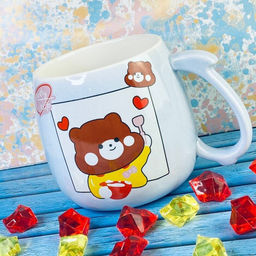 315-028 Детская кружка 450мл в под.уп. (х48)Фарфор - Lenardi фото 2