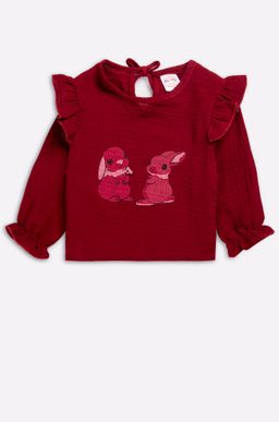 Хлопковая кофточка для девочки из муслина Bonito