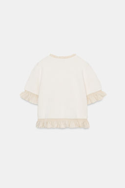 JERSEY PUNTO COMBINADO MANGA CORTA / Crudo - Zara фото 5