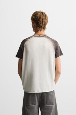 SPRAY PRINT KNIT T-SHIRT - Zara фото 3
