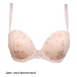 -72% Бюстгальтер Milavitsa 12705/765 серо-фиолетовый  фото 3