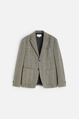 HERRINGBONE COTTON - WOOL BLAZER - Zara фото 7