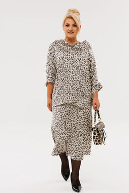 Костюм Anastasia 1158 платина (анималистический принт) фото 2