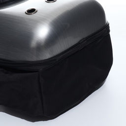 Рюкзак для переноски животных с окном для обзора, 32 х 25 х 42 см, серебристый - Пижон фото 10