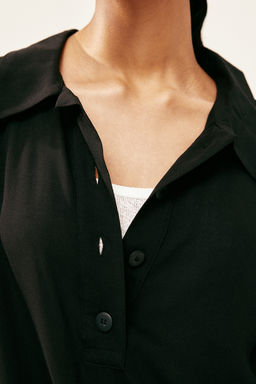 Polo en crepe transparente - H&m фото 3