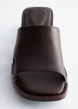 Sandalias de piel con tac?n ancho - H&m фото 5