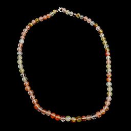 Бусы из камня Розовый халцедон на счастья шарики 6мм 47см - Сандаловый дом фото 2