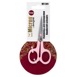 Ножницы Micron by Sharpist Easy VIT-201 для рукоделия на подложке с европодвесом 108 мм