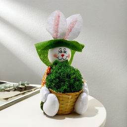 Подставка для цветов, на 1 горшок, d = 8 см, h = 9 см, МИКС, Заяц, Greengo
